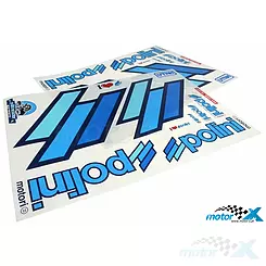 Naklejki Polini Team, czarny obrys