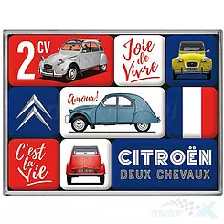 Magnes 9 sztuk Citroen 2CV Nostalgic Art 83126