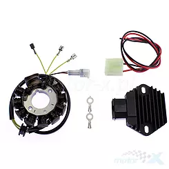 Stator iskrownik, stojan alternatora, alternator, z regulatorem napięcia HIGH POWER (250W, 3 fazy) Electrex G145/RR58 KTM EXC, SX