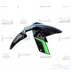 Błotnik przód czarno-zielony Junak NK-125