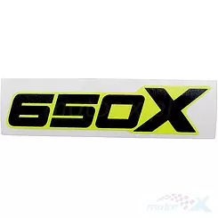 Naklejka błotnika przedniego NJ02 "650X" lewa QJMotor SVT 650 / SVT 650 X