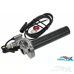 Rollgas SSP CNC Type, krótki skok, stalowo szary (z linką gazu)