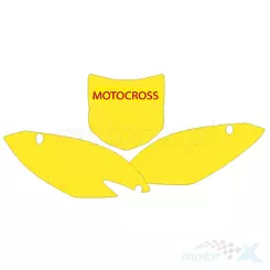 Zestaw naklejek pod numery startowe, Blackbird KAWASAKI KXF 250 '09-'12