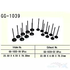 VESRAH - ZAWÓR WYDECHOWY SILNIKA  GG-1039-EX