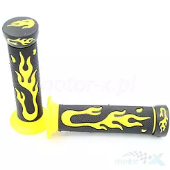 Manetki komplet, średnica 22-24mm, Power Froce Flame Yellow, ATV Off-Road / MotoCross / PitBike / DirtBike