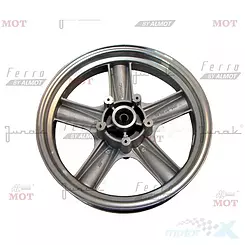 Felga 15x3.50 koła przód srebrna Junak JETMAX 250