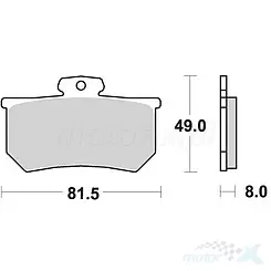 Klocki hamulcowe ceramiczne SBS Ceramic Street 599HF