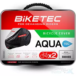 Pokrowiec wodoodporny na dwa rowery, Biketec AQUATEC, rozmiar M