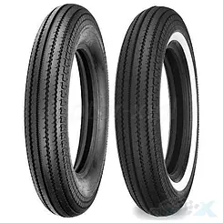 Opona motocyklowa szosowa Shinko 4.50-18 E270 70H SW (WĄSKI BIAŁY PAS) przód/tył