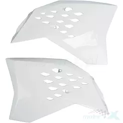 Osłony chłodnicy białe UFO Plast KTM SX / SX-F / EXC 09-10