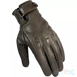 Rękawice motocyklowe skórzane, LS2 Jazz Vintage Cracker Brown