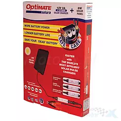 Ładowarka akumulatorów Optimate Solar na baterie słoneczne z panelem 6W SAE 2A