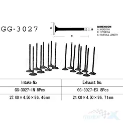 Zawór wydechowy Vesrah GG-3027-EX