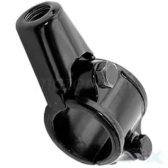 Adapter lusterka M10, gwint lewy, na kierownicę 22mm, czarny, Vicma