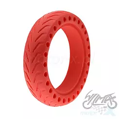 Opona bezdętkowa czerwona, 8.50x2", hulajnoga elektryczna Xiaomi M365 / M365 Pro