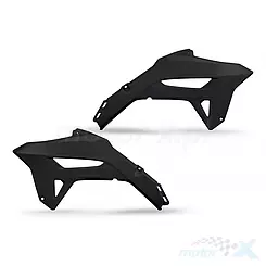 Osłony chłodnicy czarne UFO Plast Honda CRF 250 R / 450 R