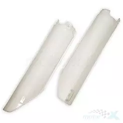 Osłony amortyzatorów białe UFO Plast Honda CR 125 / 250 / 500 91-97