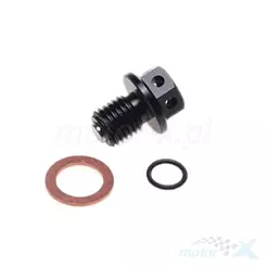 Korek spustowy oleju czarny WM Motor Honda CRF 50