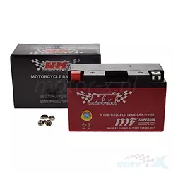 Akumulator żelowy WM Motor WT7B-BS (YT7B-BS) 12V 6.5Ah 150x65x93mm 85CCA
