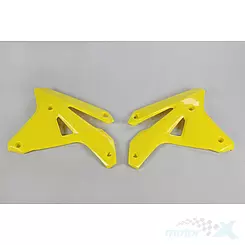 Osłony chłodnicy żółte UFO Plast Suzuki RMZ 450 07