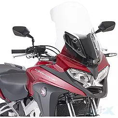 Szyba czołowa, transparentna, 55.5x42cm, Kappa, KD1157ST, Honda Crossrunner 800