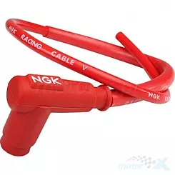 Fajka świecy zapłonowej NGK CR6 (TZ05ECM-R), z przewodem NGK Racing 100cm