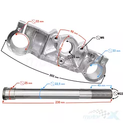 Kolumna kierownicy, sztyca Barton CRF 50