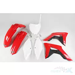Zestaw osłon nadwozia biało-czerwono-czarny UFO Plast Honda CRF 250R / 450R