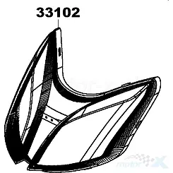 Klosz lampy przedniej Kymco Super 8 2T