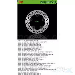 Tarcza hamulcowa NG 1341