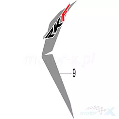Naklejka lewa zbiornika paliwa Keeway RKF 125 05534U32WF00