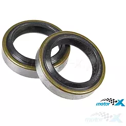 Uszczelniacze amortyzatorów przednich, 25.7x35x7/9mm, Athena, Piaggio Boss 50 88-89 / Bravo 50 73-97 / Si 50 79-99 / Superbravo 50 87-89 / Zip 50 92-97