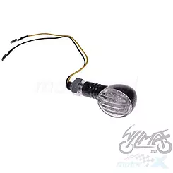 Kierunkowskaz tylny prawy M10 LED carbon biały klosz