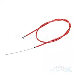Linka hamulca przedniego, rowerowa, pancerz 850 mm, linka 1000 mm, czerwona