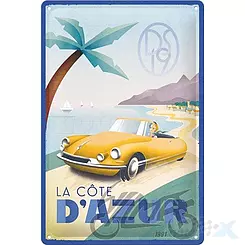 Tablica, plakat 20x30 cm, tłoczona blacha, citroen da la cote 22364