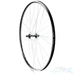 Felga przednia, koło rowerowe 28",  MTB, obręcz czarna AG MOTORS (1) V, piasta czarna aluminium GL-B40F, 36 szprych