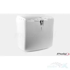 Kufer tylny z zamkiem 58x56x40cm, Puig MEGA BOX, dla kurierów, duży, biały, 100L