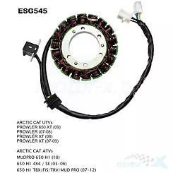 Stator iskrownik, stojan alternatora, uzwojenie alternatora, Electrosport ARCTIC CAT 650 H1 (06-)