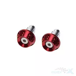 Końcówki kierownicy, czerwone, WM Motor VBD883