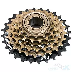 Wolnobieg rowerowy, 6 rzędów, Shimano, typ MF-TZ500-6, 14-28 zębów