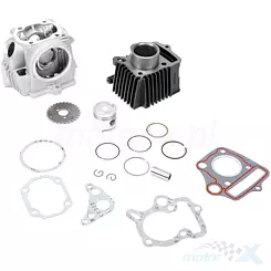 Cylinder kompletny z głowicą 39.00mm 50cc sworzeń 13mm 139FMB 50 4T AC