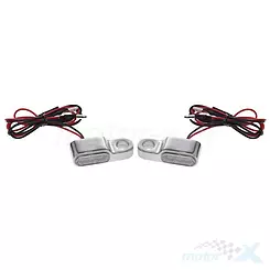 Kierunkowskazy LED Harley, chrom, 2 sztuki