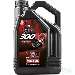 Olej silnikowy 4T Motul 300V2 Factory Line Racing syntentyczny 10W50 4L