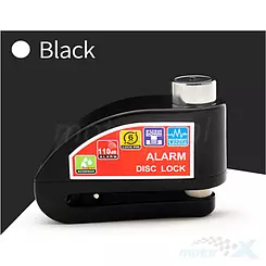 Blokada antykradzieżowa z alarmem 110DB, czarna, Disc Lock