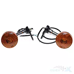 Kierunkowskazy tylne czarne kpl Suzuki GN 125