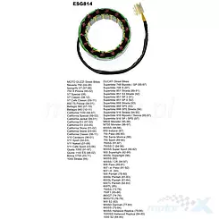 Stator iskrownik, stojan alternatora, Electrosport ESG814