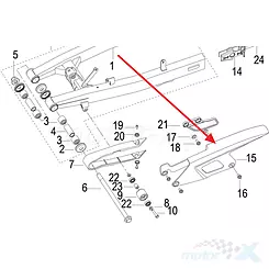 Osłona łańcucha napędowego Keeway TX 60101J410000