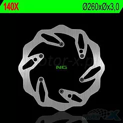 Tarcza hamulcowa NG 140X
