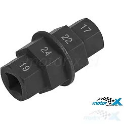 Klucz do osi koła przedniego, rozmiar 17mm / 19mm / 22mm / 24 mm, Buzzetti 9181