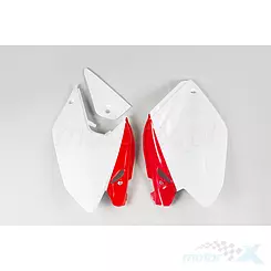 Osłony tylne górne komplet biało-czerwony UFO Plast Honda CRF 250 X 04-17